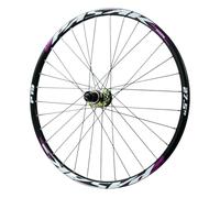CVQJL Paire de Roues de VTT 26/27,5/29 Pouces, Alliage d'aluminium Haute résistance, Frein à Disque, moyeu à roulement scellé, Jante Noire pour Cassette 7 à 12 Vitesses