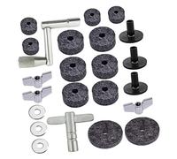 CVUTOVO 1 ensemble Set de Pads Feutre Antidérapants pour Cymbales de Batterie avec Écrous et Rondelles Accessoires de Kit de Tambour Faciles à Installer Améliorent la Qualité Sonore