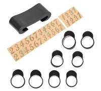 CVUTOVO 1 Set Manchons de Doigt en Silicone Antidérapants pour Tambour à Langue Support Baguette et Autocollants Notes pour Musiciens Passionnés