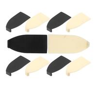 CVUTOVO 10 Embouts D'archet pour Violon et Violoncelle, Plastique Noir et Blanc, Lot de 10 Pièces, Accessoires pour Cordes D'orchestre, Protection et Réparation D'archet, Coussins