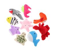 CVUTOVO 10 Pièces Marionnettes à Doigts Animaux Éducatifs pour Stimule Imagination et Communication Lors