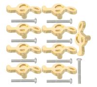 CVUTOVO 10 Pièces Poignées Métal Tiroir Single Hole Design Note de Musique Boutons Meuble Commode Armoire Cuisine Placard Creative et Confortables