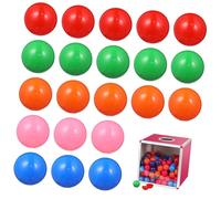 CVUTOVO 100 pièces Boules de Loterie Colorées pour Jeux de Fête Balles Tennis de Table Multicolores Couleurs Assorties Adaptées pour Tirages Au Sort et Animations