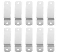 CVUTOVO 10pcs Clip de Ceinture en Fer Léger et Réutilisable pour Mètre Ruban, Pince Convexe Multifonction pour Outils de Bricolage et Poche Pratique
