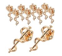 CVUTOVO 10pièces Broche Serpent Insigne De Médecin Épingle De Revers Vintage De Poitrine Pour Vêtements Cadeau De Manteau