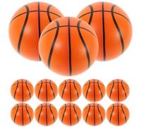 CVUTOVO 15 pièces PU Foam Basketball Stress Balls Mini Anti-Stress Toys for and Adults Soft Squeeze Balls for Relaxation and Party Entertainment