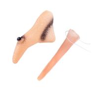 CVUTOVO 2 Pièces Accessoires de Costume Sorcière Nez Long Faux pour Déguisement Halloween Fête