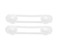 CVUTOVO 2 pièces Lot de Verrous de Sécurité Transparente Anti-pincement pour Garçon Fille Cordon Flexible pour Réfrigérateur Tiroirs et Armoires Protection Garçon Fille Sans Perçage