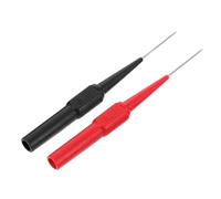 CVUTOVO 2 Sondes de Automobile Aiguilles de Perçage pour Fil Isolant, Câbles de Multimètre, Noir et Rouge, et Réparation Électrique Voiture