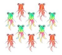 CVUTOVO 20 Pièces Mini Goldfish Figurines Resin Realistic Fish Miniature Decorations for Dollhouse DIY Fairy Garden Aquarium Tank Craft Accessories