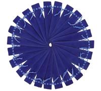 CVUTOVO 25 Pièces Pochette de Stylo en Flanelle Bleue Cordon pour École | Rangement Léger, Protège des Rayures Taches D’encre, pour Crayons Mécaniques et Outils D’écriture