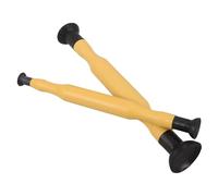 CVUTOVO 2pcs Outil de Meulage de Soupape Pneumatique Manuel pour Réparation de Soupapes Ventouse Jaune Léger en Plastique et Bois pour Kit de Réparation Automobile