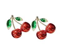 CVUTOVO 2pièces Broche Fruit Femme Alliage Pins Décolleté Esthétiques Accessoires Kawaii Mode Pour Vestes Et Vêtements Épingles Décoratives Durables