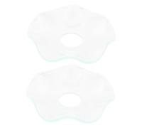 CVUTOVO 2pièces Récupérateur De Cire pour Bougies Plaque Verre Transparente Anneaux Anti-Gouttes pour Bougeoirs Accessoires De Protection pour Bougies Coniques