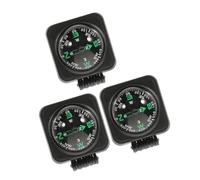 CVUTOVO 3 Pièces Boussole de Tableau de Bord pour de Boussole Directionnelle Ajustable pour Voiture et Bateau Accessoire Auto de Haute Précision pour Navigation Facile