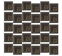 CVUTOVO 32 Pièces Serviettes Anniversaire Noires en Papier Jetables Absorption, Design Élégant et Luxueux pour Fête Dessert ou Célébration du Cinquantenaire