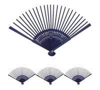 CVUTOVO 4 Supports d'éventail pliants en Bois, 3 Baleines, kit de Bricolage pour la Fabrication d'éventails Japonais et la décoration de fêtes
