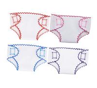 CVUTOVO 4Pièces Culottes de Poupée Lot de sous Vêtements Colorés pour Poupées de Accessoires de Jeu Créatifs