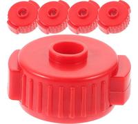 CVUTOVO 5 Écrous de Fixation Rapide pour Cymbales Batterie Accessoires Universels en Métal Rouge Pièces de Support de Cymbale Installation et Démontage Facile Compatible Stands