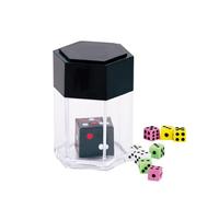 CVUTOVO 6 Pièces Jouets en dés Accessoires dés Noir