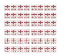 CVUTOVO 60 Pièces Tatouages Temporaires Drapeau Angleterre pour Visage et Corps, Papier Blanc Étanche, Application Rapide, Accessoires de Fête pour Événements Sportifs et Fêtes à Thème