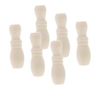 CVUTOVO 6pcs Boutons de Tirage en Bois Beige pour Stores et Rideaux, Accessoires de Rechange pour Cordons de Stores, Décoration Intérieure pour Maison
