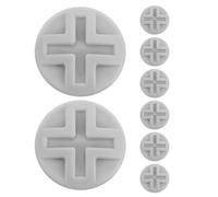 CVUTOVO 8 Pièces Capuchons de Protection en Plastique pour Vis de Toboggan, Bouchons à Vis Robustes 1,5 Cm pour Équipements de Jeux Extérieurs en Aire de Jeux Garçon et Filles