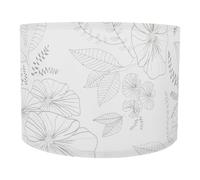 CVUTOVO Abat-jour en Lin pour Lampe E27, Élégant et Vintage, Adoucit la Lumière, pour Lampe de Table ou Lampadaire en Salle à Manger et Bureau