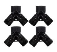 CVUTOVO Adaptateur pour Tuyau D'arrosage Y Réglable 4pcs Vannes de Contrôle de Débit en Abs Résistant pour Jardin et Lavage de Voiture