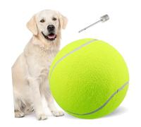 CVUTOVO Balle de Tennis 9,5 24 CM Jouet Interactif pour Animaux de Compagnie Matériau Nylon pour Extérieur Jouet à pour Chiens