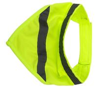 CVUTOVO Bandana Réfléchissant pour Chien Taille M Écharpe de Sécurité Ajustable en Tissu Fluorescent Jaune Accessoire Visible pour Promenades Nocturnes et Activités Extérieures
