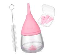 CVUTOVO Biberon pour Chiot Et Chaton 6 Pièces Kit d'allaitement 40ml en Silicone Rose avec Tétines Et Brosse De Nettoyage Fournitures pour Animaux -