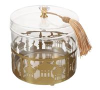 CVUTOVO Boîte à Dragées en Métal Décorative pour Présents de Mariage Boîte de Rangement Festive pour Bonbons Coffret Présent Arabesque Moyen à Chocolat pour Fêtes et Anniversaires