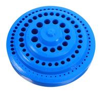 CVUTOVO Boîte de Rangement Foret Base Plate Solide 100 Trous en Plastique Bleu Rangement Foret Organisé et Pratique