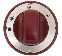 CVUTOVO Bouton de Cuisinière à Gaz Design Ergonomique, Diamètre 70mm Rouge en Bakélite Abs Résistant à Haute Température Cuisine Professionnelle et Fourneau Gaz
