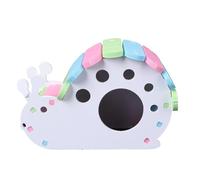 CVUTOVO Cabane pour Hamster en PVC Forme Escargot, Niche DIY pour Petit Rongeur, Refuge Confortable Cachette pour Maison d'animal