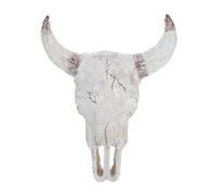 CVUTOVO Cachette pour Reptiles en Résine Forme Crâne de Bovin Blanc 205X17X9 CM Décoration Terrarium Désert Grotte pour Geckos Araignées et Autres Arthropodes Accessoire Habitat