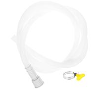 CVUTOVO Canalisation pour climatiseur mobile en PVC blanc, tube flexible 2 mètres, raccord ondulé, pour évacuation de condensat à la maison