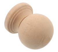 CVUTOVO Capuchon de Poteau Sphérique en Bois Beige Multifonction pour Décoration de Rampes en Bois et Mobilier d'Escalier Style Roman Classique