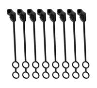 CVUTOVO Capuchons de Sécurité Sae Étanches pour Connecteurs Électriques Automobiles Lot de 8 en Pvc Noirs, Protection Précise Anti-poussière Compatibles pour Usage Extérieur