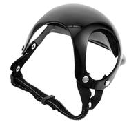 CVUTOVO Casque de Sécurité pour Chien et Chat Noir en PC et Polyester, Résistant à l'usure, Protège du Soleil Pluie, Accessoire pour Balades en Extérieur
