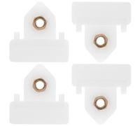 CVUTOVO Clips de Canal de Fenêtre Facile à Installer en Plastique Blanc Lot de 4 Support Régulateur de Verre Maintien Sécurisé Verre de Fenêtre pour Camion