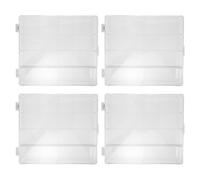 CVUTOVO Coffret de Rangement pour 4 Voitures Miniatures - Boîte de présentation Transparente Anti-poussière à l'échelle 1/64 pour Collection de Petites Voitures Miniatures - Boîte