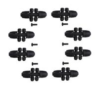 CVUTOVO Connecteur de Tuyau D'irrigation Goutte à Goutte Six Voies Noir Joint en Silicone Haute Élasticité et Fixation Simple pour Lits de Jardin Étroits