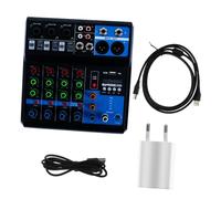 CVUTOVO Console de Mixage Audio sans Fil Canaux pour Live Streaming et Enregistrement PC Compatible Instruments et Microphones Alimentation Multiple