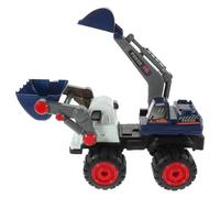 CVUTOVO Construction Mini Pelleteuse Bleue, Modèle Réduit Excavateur avec Benne Pivotante, Petit Camion Éducatif pour Garçons, Adapté aux Mains D’Enfants et Filles, Véhicule D’ingénierie