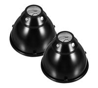 CVUTOVO Couvercle de Lampe Chauffante Protection Résistante la Déformation en Acier Inoxydable 2 Sets Réflecteur pour Reptiles pour Terrariums et Cages