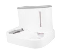 CVUTOVO Distributeur Automatique Alimentation et Fontaine à Boire pour et Chiens de Petite Bol Pet Bowl avec Fenêtre Visible et par