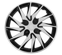 Cvutovo Enjoliveur 14 Pouces Noir pour Roue de Voiture Cache-Moyeu PP Résistant Protection Contre Rayures pour Accessoire Auto Universel