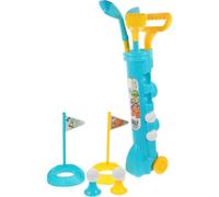 CVUTOVO Ensemble Golf Extérieur Garçon et Filles - 1 Valise Trolley 3 Clubs 4 2 Tees 2 Drapeaux - Polyéthylène Jeu Sport Parent-Garçon et Filles Activité Préscolaire et Plein Air